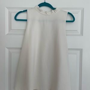 Ann Taylor Ruffle Sleeveless top